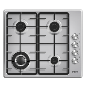 Anafe de Empotrar con 4 Hornallas a Gas Inox con Hierro Fundido - Turquía