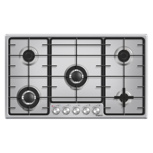 Anafe de Empotrar con 5 Hornallas a Gas Inox con Hierro Fundido - Turquía