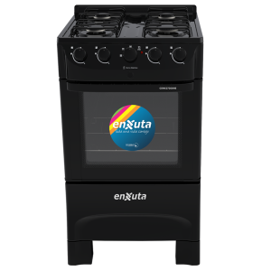 Cocina Combinada 4 Hornallas Negra - Brasil