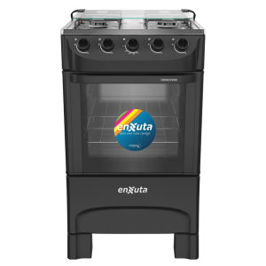 Cocina Supergas 4 Hornallas Negra Con Termocupla - Brasil