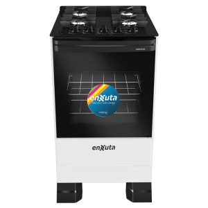 Cocina Supergas 4 Hornallas Blanca, Mesada de Vidrio, Hierro Fundido y Termocupla - Brasil