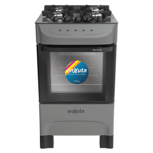 Cocina Supergas 4 Hornallas Titanio, Mesada de Vidrio y Termocupla - Brasil