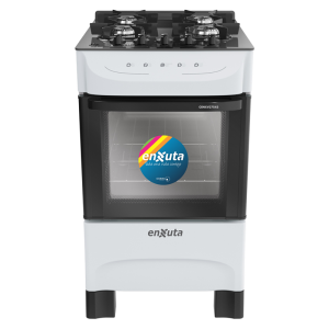 Cocina Supergas 4 Hornallas Blanca, Mesada de Vidrio y Termocupla - Brasil