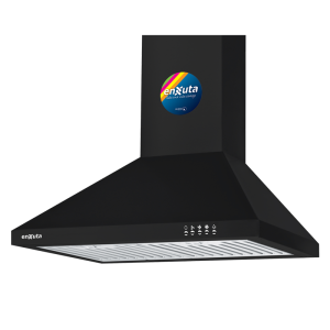 Campana 60 cm Negra con extracción de 750 m3/h