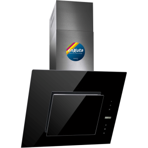 Campana 60 cm Negra Digital con extracción de 750 m3/h