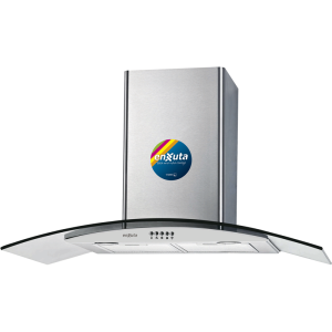 Campana 90 cm de Acero Inoxidable con Vidrio y extracción de 750 m3/h