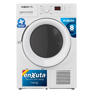 Secarropa Carga Frontal Blanco Por Bomba de Calor de 8 kg