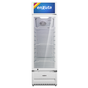 Vitrina Comercial Vertical 211 Litros con Cenefa Luminosa Led