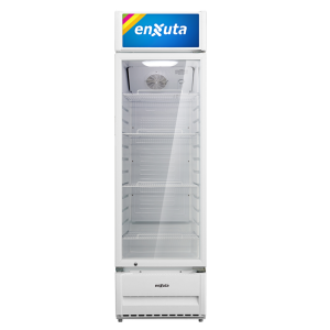 Vitrina Comercial Vertical 309 Litros con Cenefa Luminosa Led