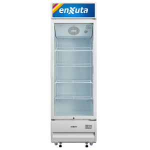 Vitrina Comercial Vertical 416 Litros con Cenefa Luminosa Led