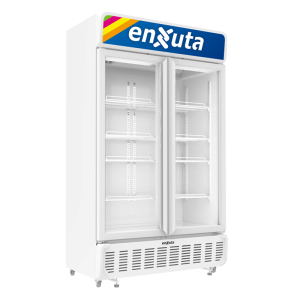 Vitrina Comercial Vertical 740 Litros con Cenefa Luminosa Led