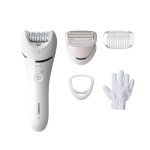 Depiladora inalámbrica | Piel seca y húmeda | 5 acc.