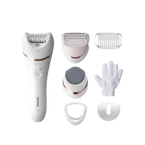 Depiladora inalámbrica | Piel seca y húmeda | 7 acc.