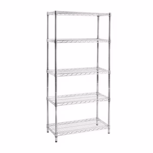 Estantera cromada 4 estantes 90*45*2000 EC90