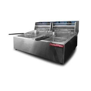 Flamemax Fritador 5.5L+5.5L 2 canastos 2 cubas HEF-82