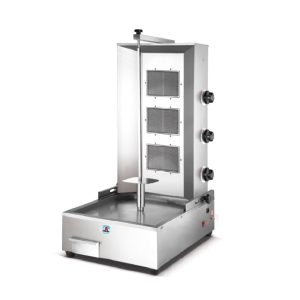 Flamemax Horno para shawarma kebab a gas 3 quemadores HGV-791