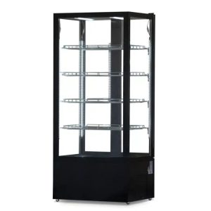 Expositor 4 caras de vidrio 2 puertas 600lts CL-600