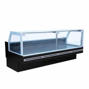 Kuma Vitrina refrigerada vidrio recto rebatible 1.90mts modelo Alpin DSB18CCHE
