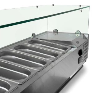 Kuma Vitrina Topinera 9 cubas GN1/4 VRX1800