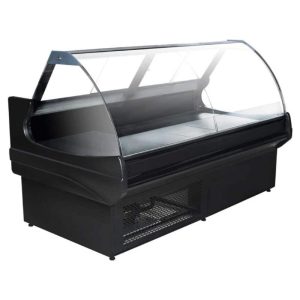 Kuma Vitrina vidrio curvo fijo 2.00mts modelo Sonic BSS-1811RGA